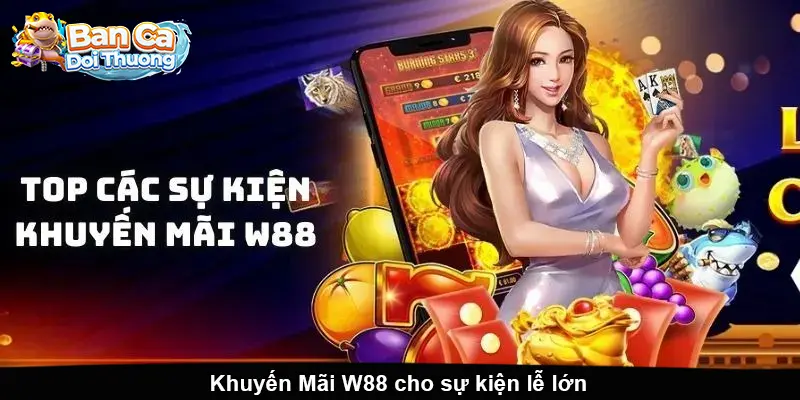 Khuyến Mãi W88 cho sự kiện lễ lớn